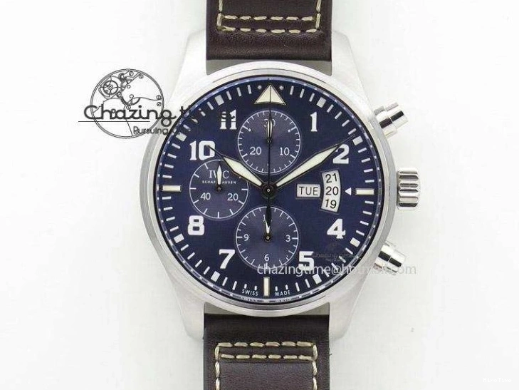 MIROTIME 0128 Pilot Chrono IW388003 Real Ceramic V6F Best Edition Green Markers On Black Nylon Strap A Effortless 7283